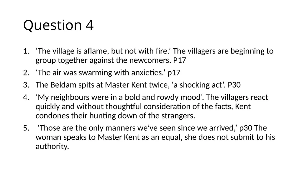 Harvest by Jim Crace ENGLISH LITERATURE B PAPER 2: - slide 17 of 28
