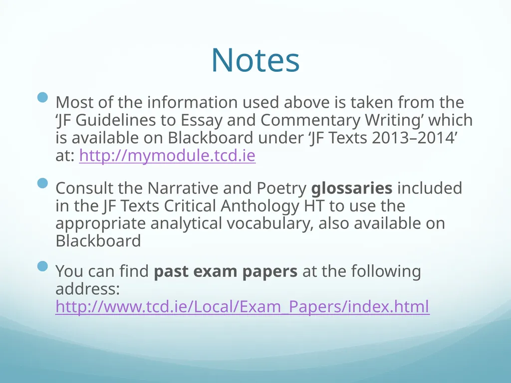 Commentary Writing Guidelines and FAQ Department - slide 21 of 21