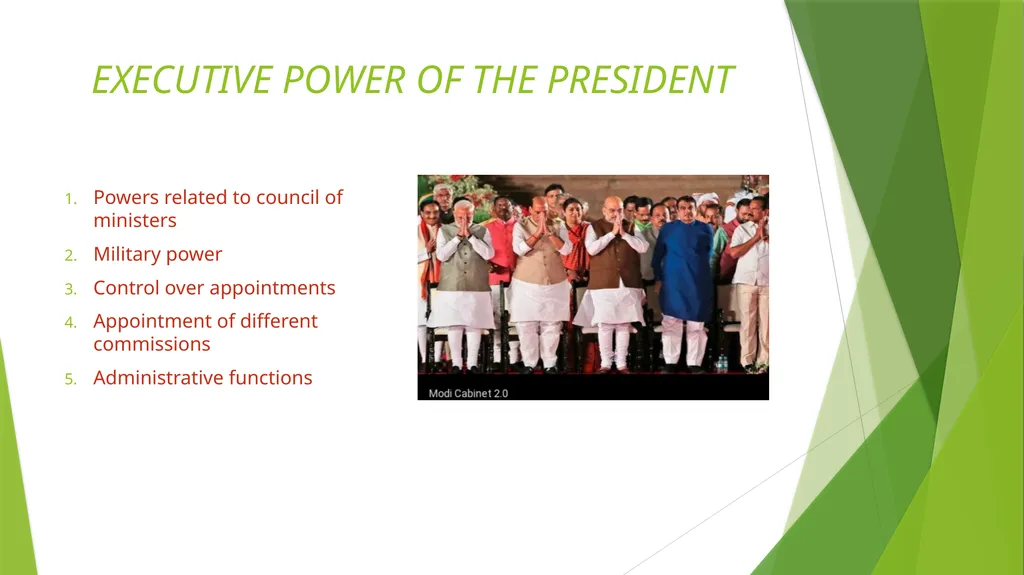 THE PRESIDENT OF INDIA INTRODUCTION TO OFFICE OF - slide 5 of 12