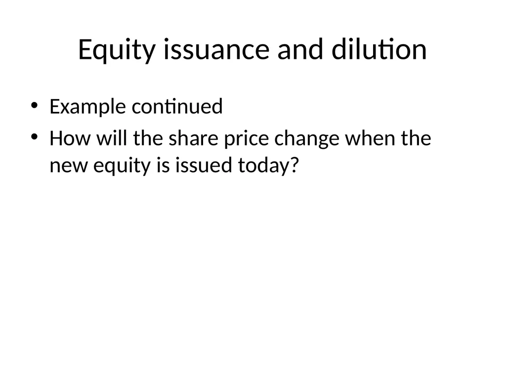 Capital Structure in a Perfect Market Chapter 14 - slide 39 of 40