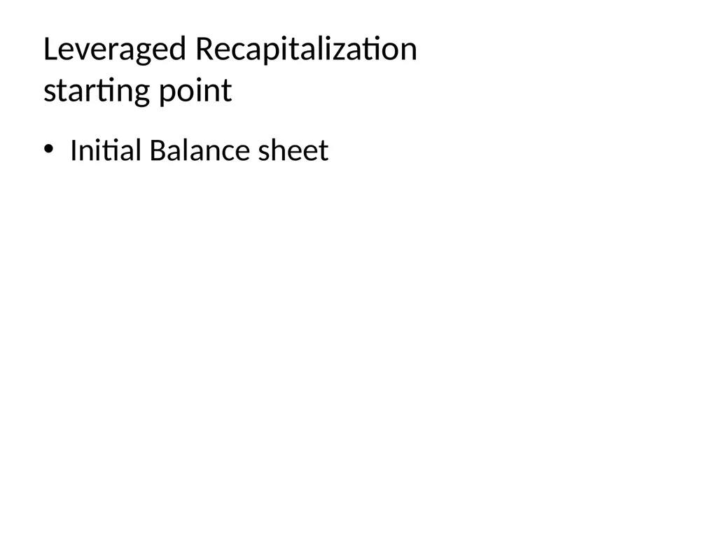 Capital Structure in a Perfect Market Chapter 14 - slide 19 of 40
