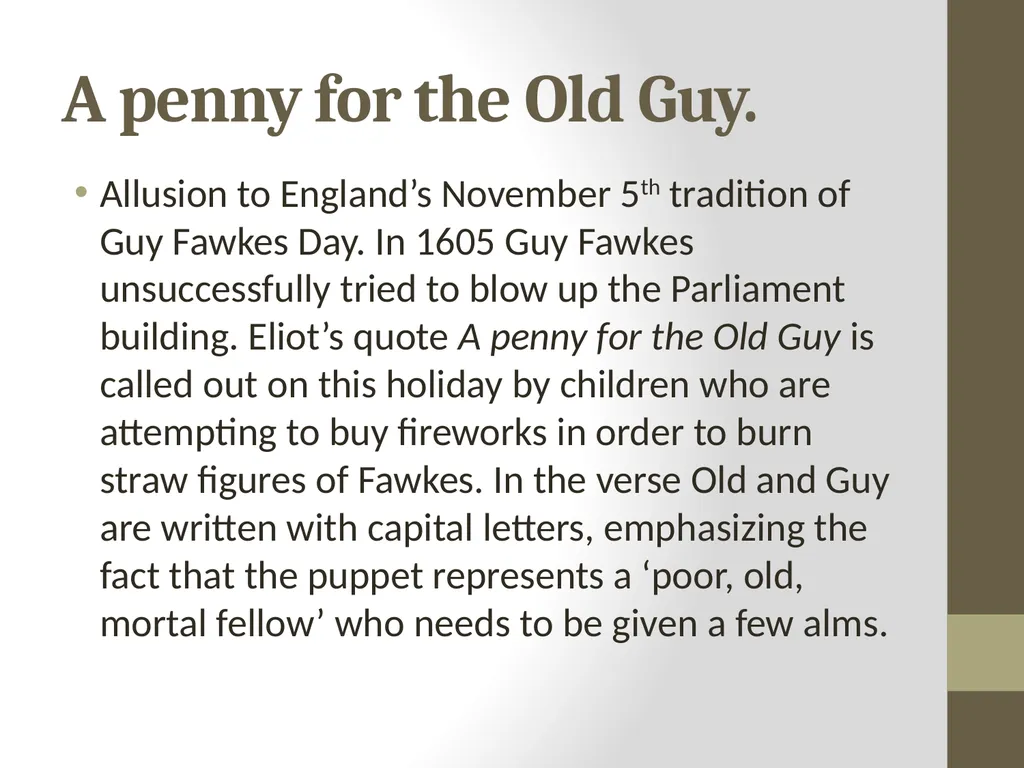 The Hollow Men by T.S. Eliot (1925) Analysis and - slide 4 of 20