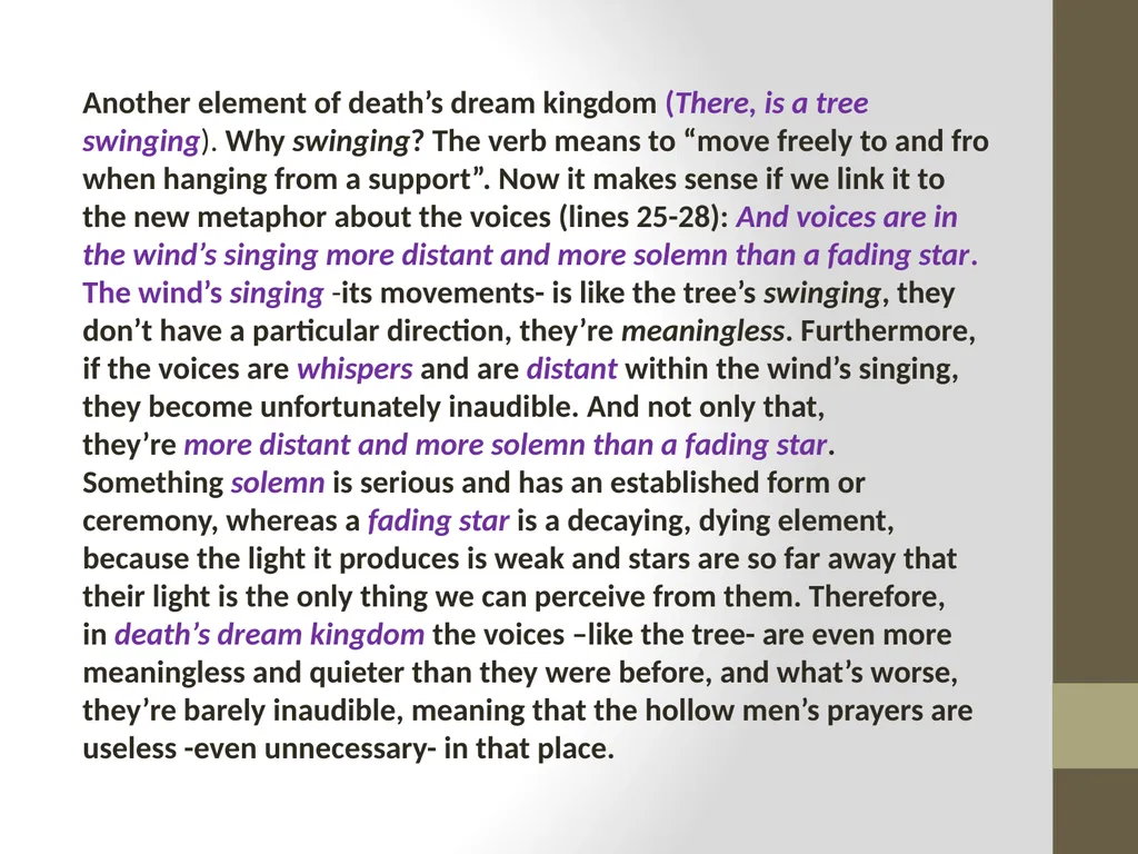 The Hollow Men by T.S. Eliot (1925) Analysis and - slide 15 of 20