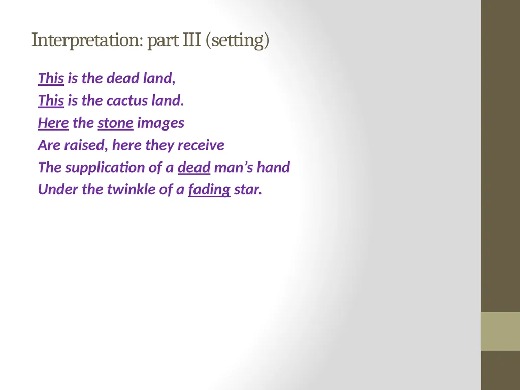 The Hollow Men by T.S. Eliot (1925) Analysis and - slide 17 of 20