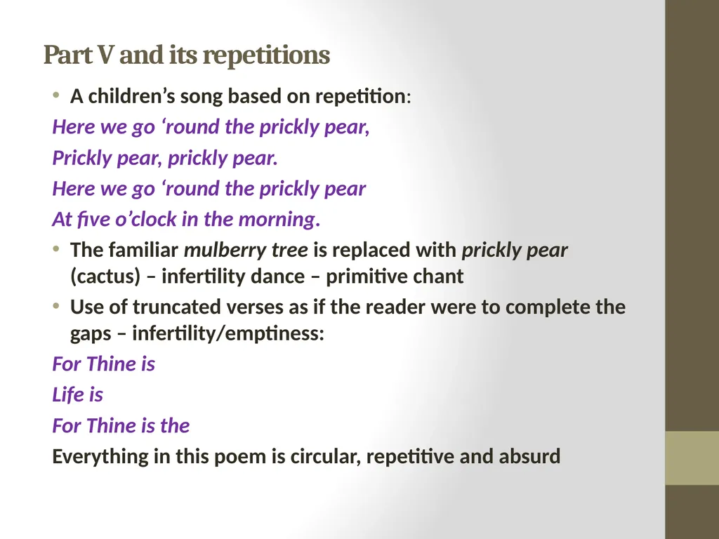 The Hollow Men by T.S. Eliot (1925) Analysis and - slide 11 of 20