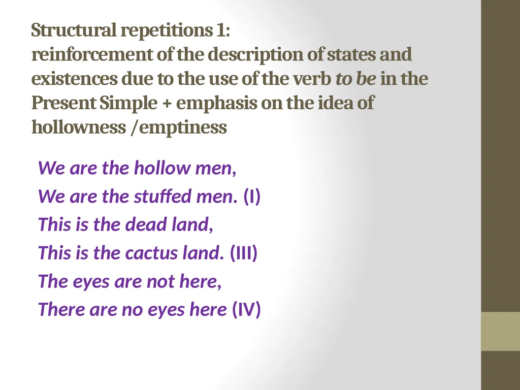 The Hollow Men by T.S. Eliot (1925) Analysis and - slide 7 of 20