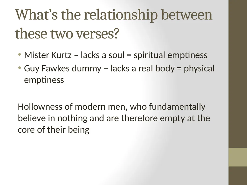The Hollow Men by T.S. Eliot (1925) Analysis and - slide 5 of 20