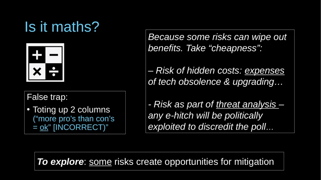 Pro’s & con’s of e-voting – a response Guy Berger - slide 5 of 15