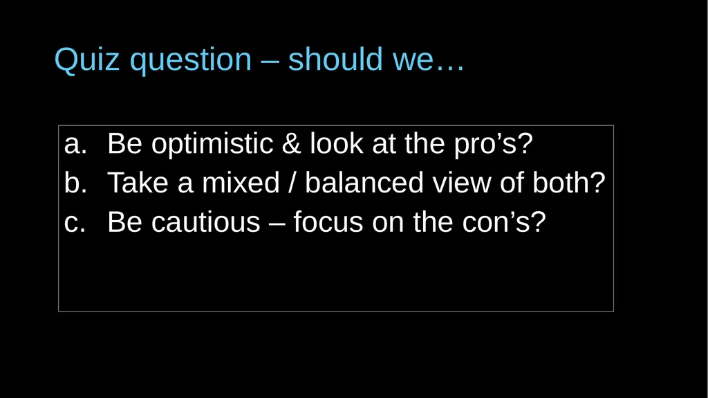 Pro’s & con’s of e-voting – a response Guy Berger - slide 3 of 15