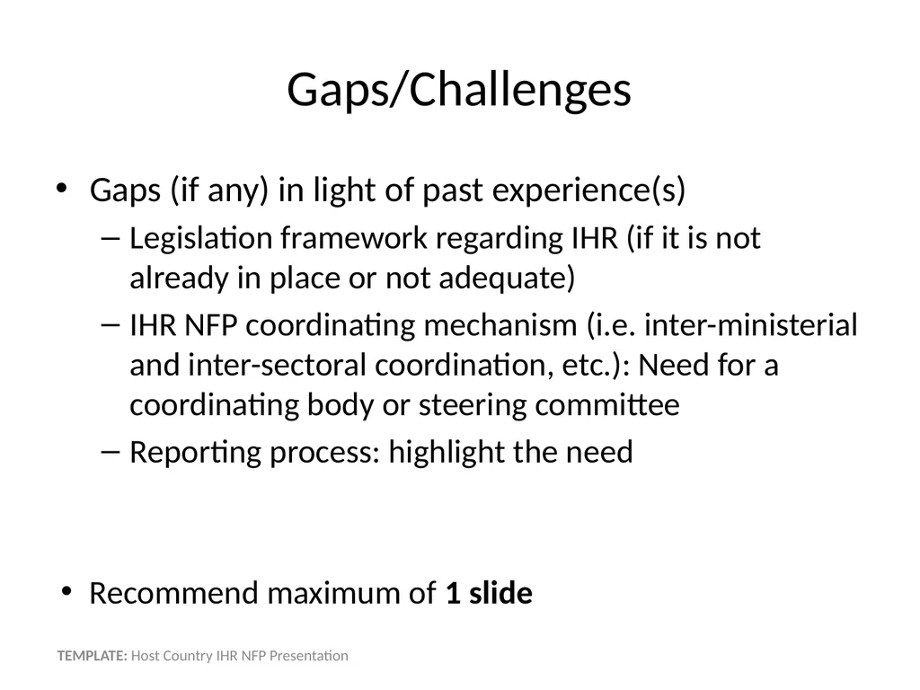 Host Country IHR NFP Presentation Name - slide 10 of 13
