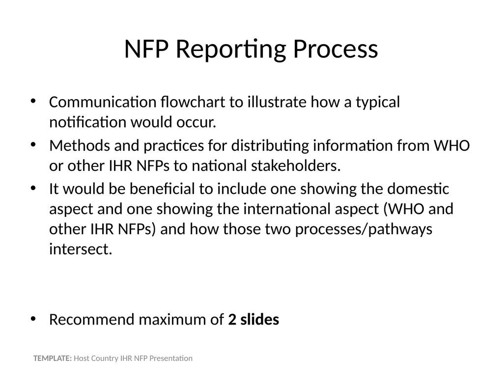 Host Country IHR NFP Presentation Name - slide 8 of 13