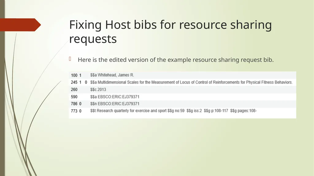 Host Bibliographic Records in Alma/Primo VE What - slide 20 of 24
