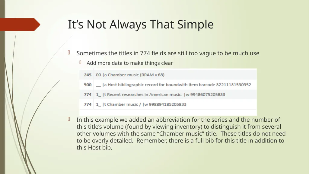 Host Bibliographic Records in Alma/Primo VE What - slide 12 of 24