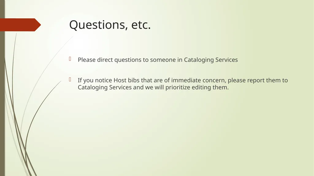 Host Bibliographic Records in Alma/Primo VE What - slide 24 of 24