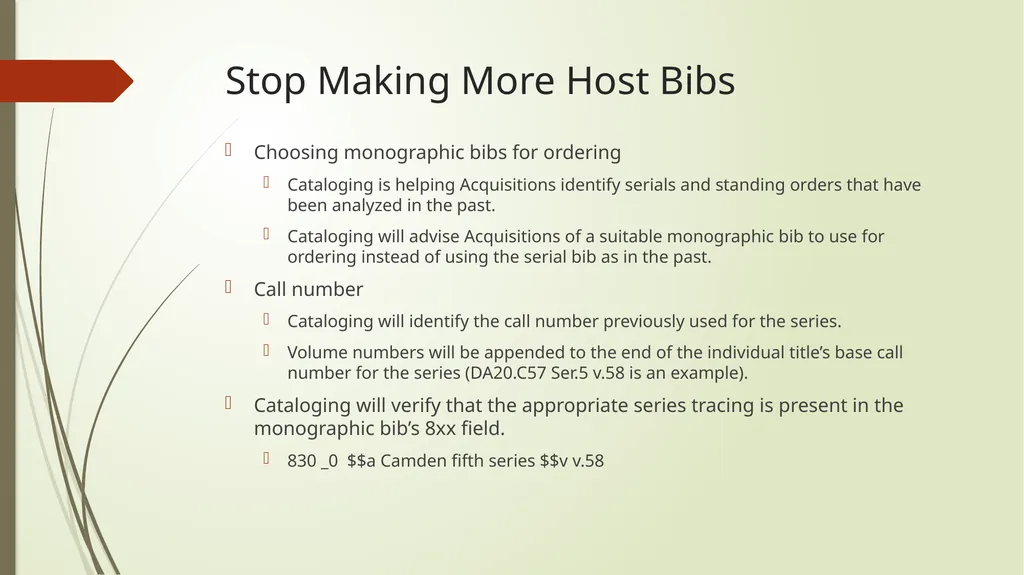 Host Bibliographic Records in Alma/Primo VE What - slide 8 of 24