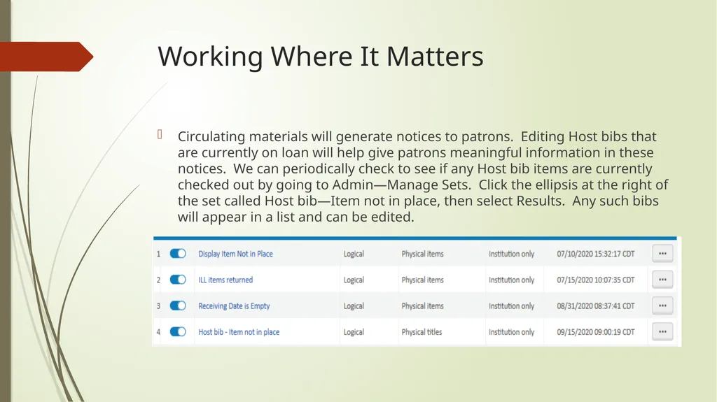 Host Bibliographic Records in Alma/Primo VE What - slide 21 of 24