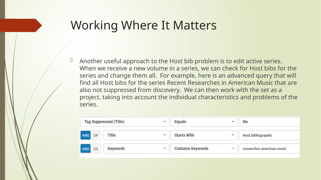 Host Bibliographic Records in Alma/Primo VE What - slide 22 of 24
