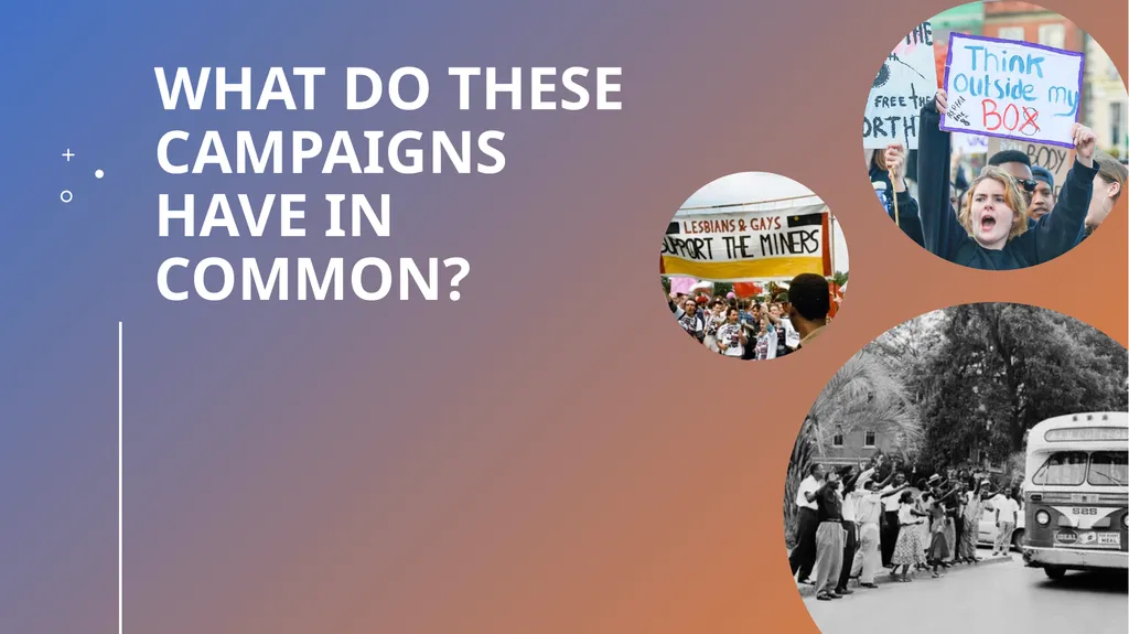 ACTIVISM 101 WHAT IS AN ACTIVIST? How can people - slide 5 of 17