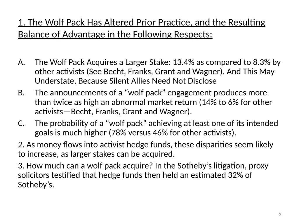 The Wolf at the Door: The Impact of Hedge Fund - slide 6 of 11