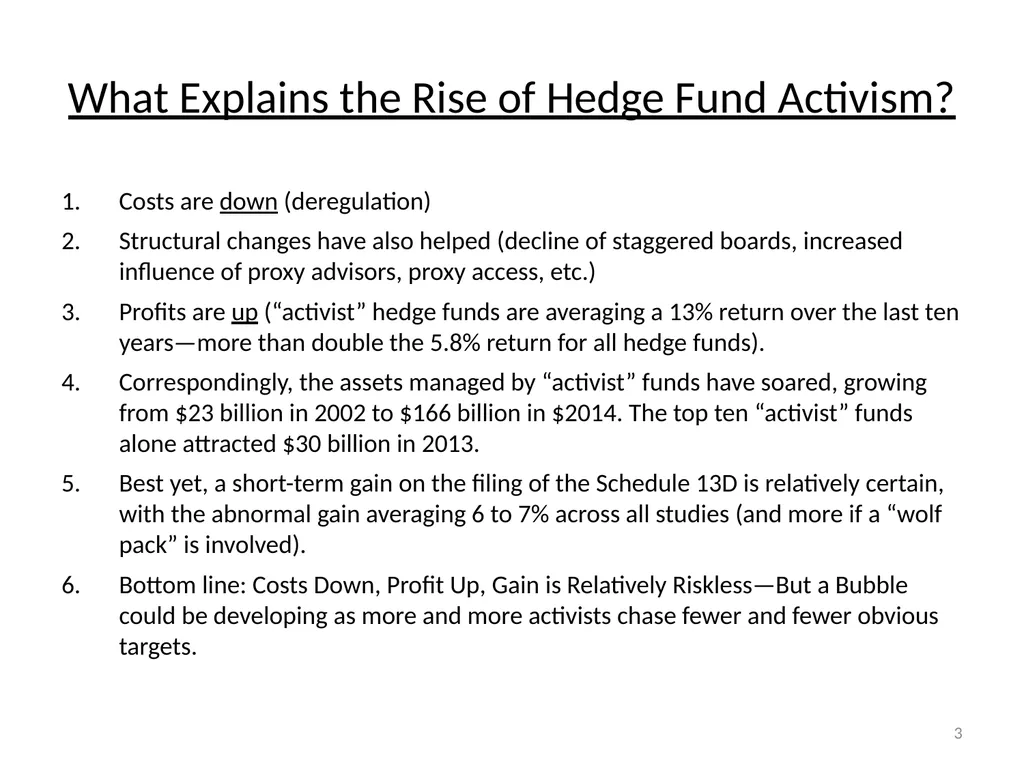 The Wolf at the Door: The Impact of Hedge Fund - slide 3 of 11