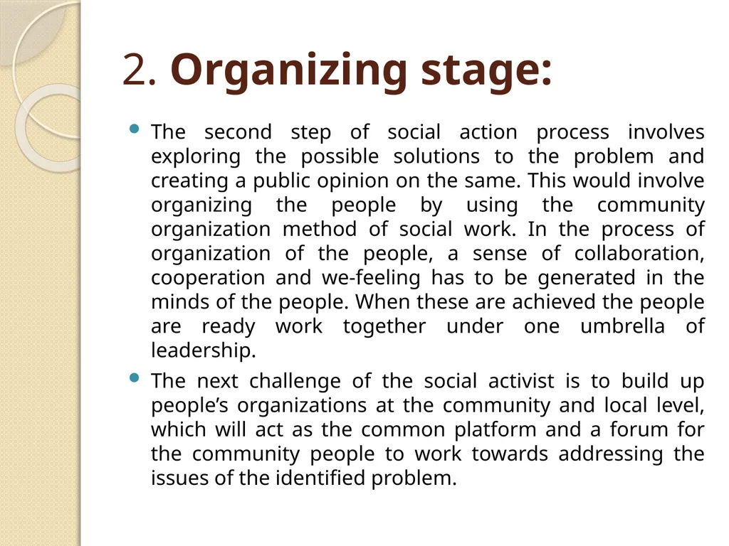 Social Action 6th Semester, BS Social Work - slide 4 of 9
