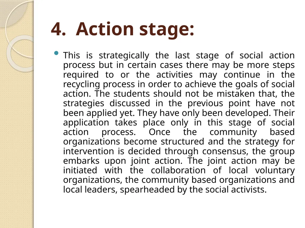 Social Action 6th Semester, BS Social Work - slide 7 of 9