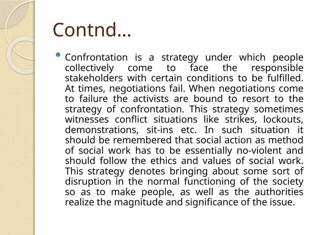 Social Action 6th Semester, BS Social Work - slide 6 of 9