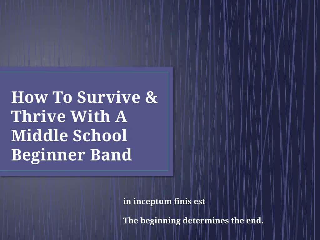 How To Survive & Thrive With A Middle School - slide 1 of 92