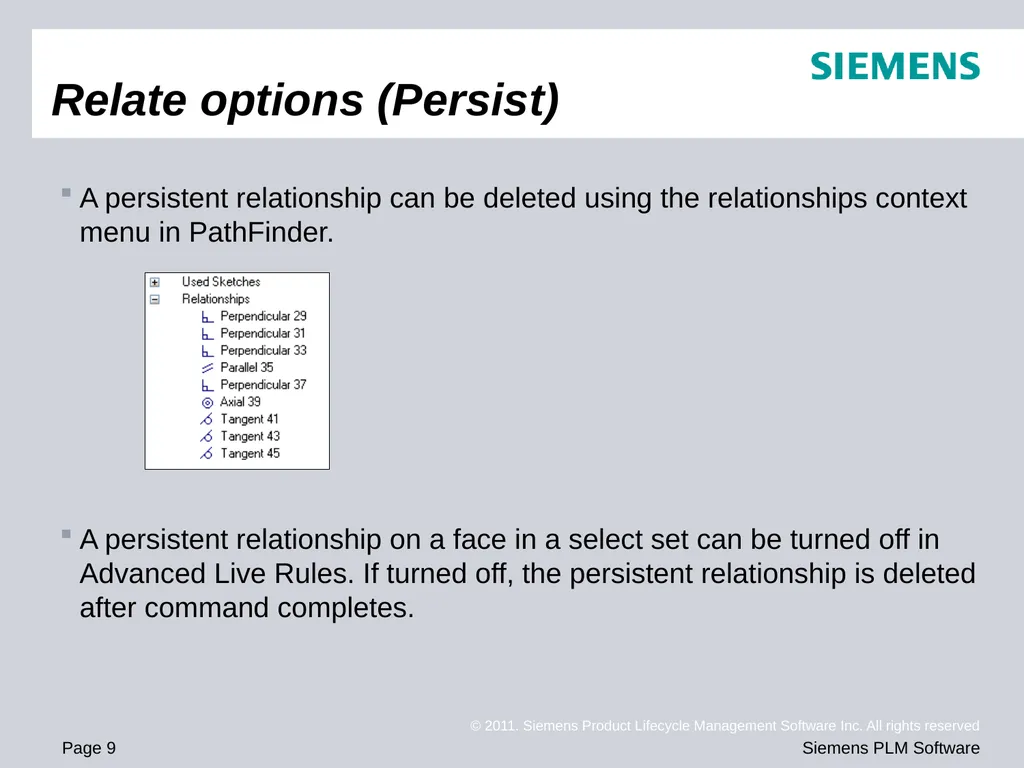 Solid Edge ST4 Training Working with face - slide 9 of 31
