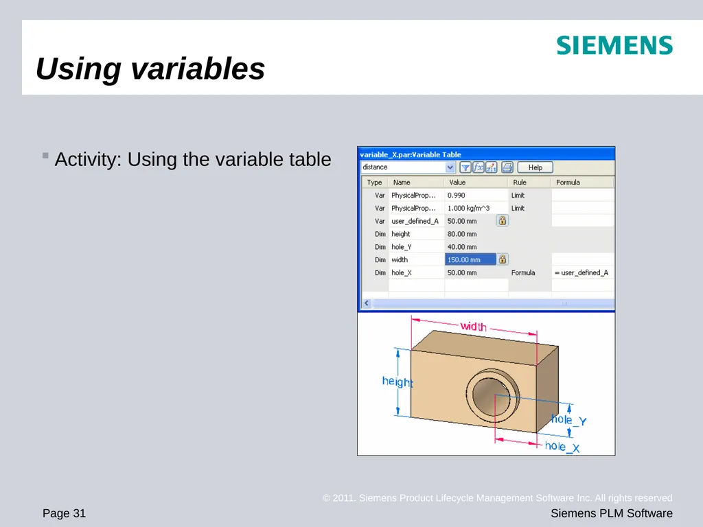 Solid Edge ST4 Training Working with face - slide 31 of 31