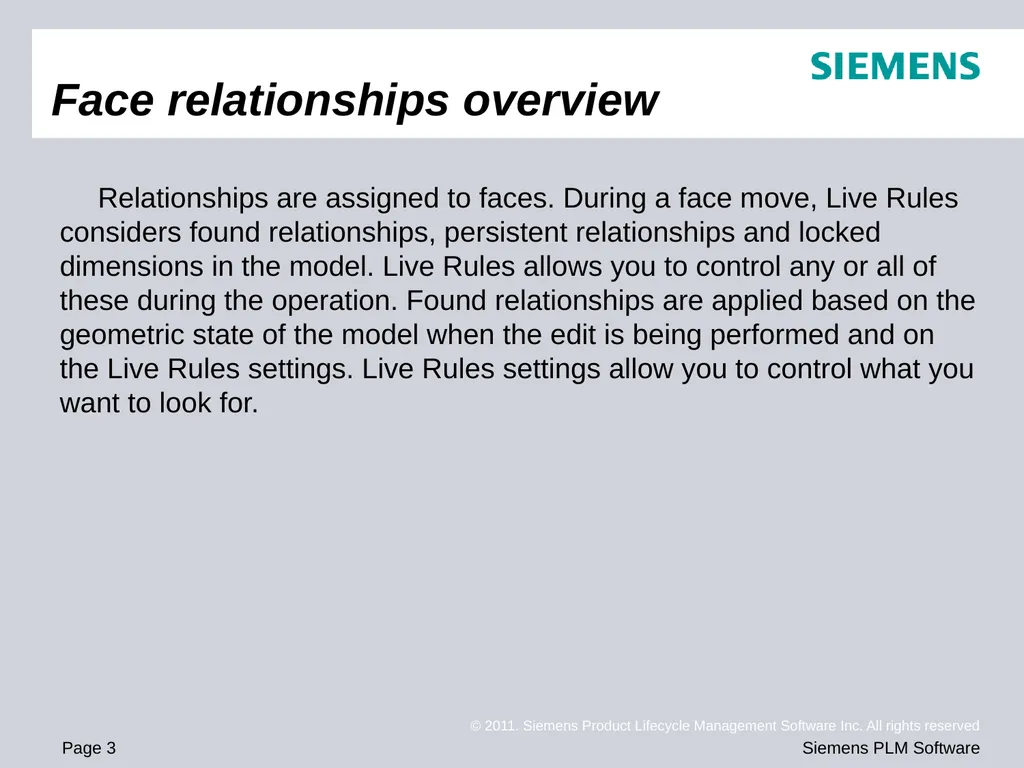 Solid Edge ST4 Training Working with face - slide 3 of 31