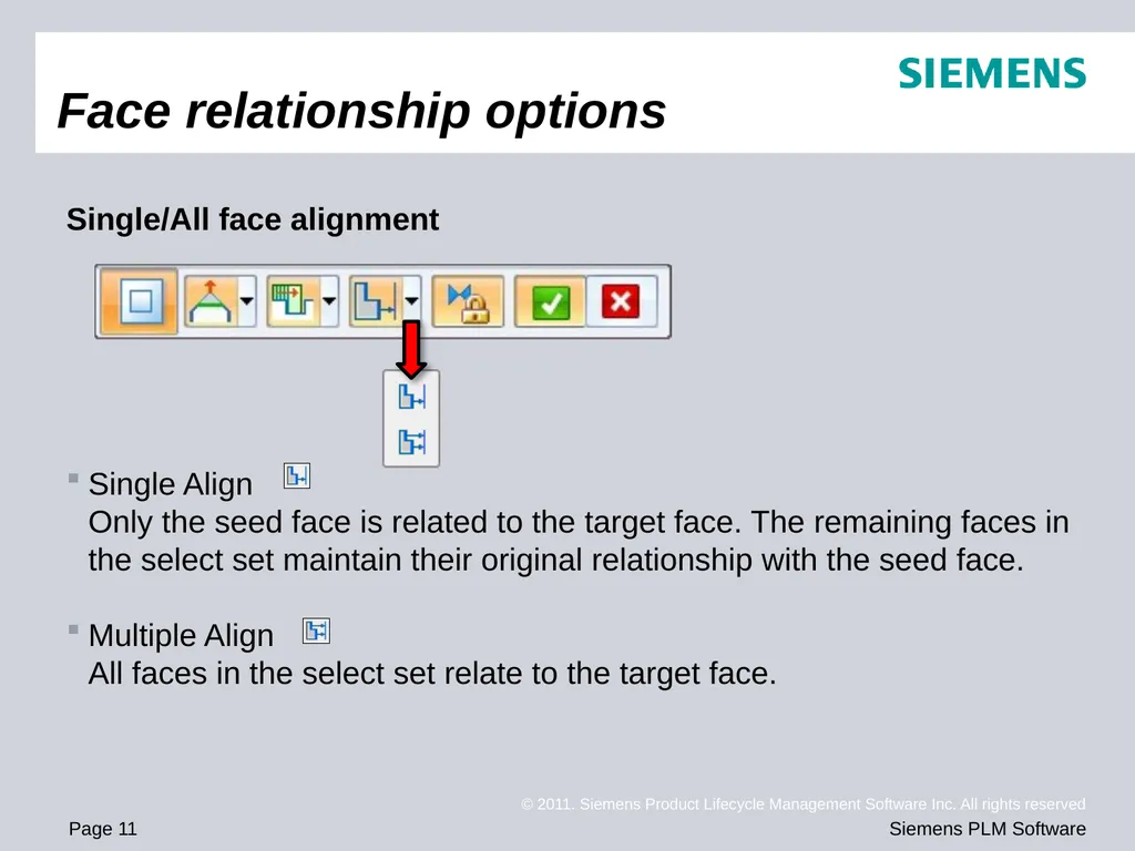 Solid Edge ST4 Training Working with face - slide 11 of 31