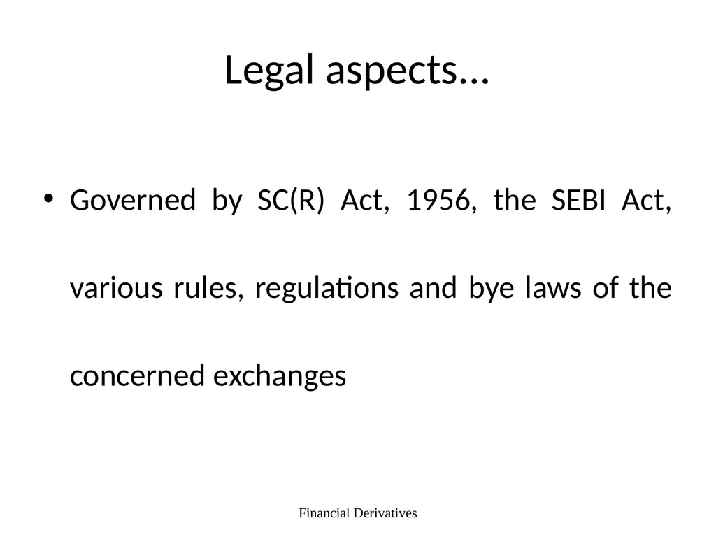 Forward/Futures Pricing Financial Derivatives 2 - slide 33 of 38
