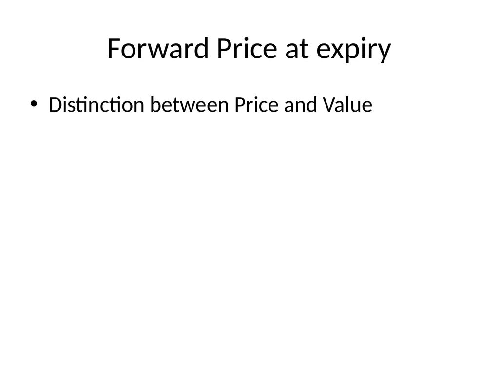 Forward/Futures Pricing Financial Derivatives 2 - slide 30 of 38