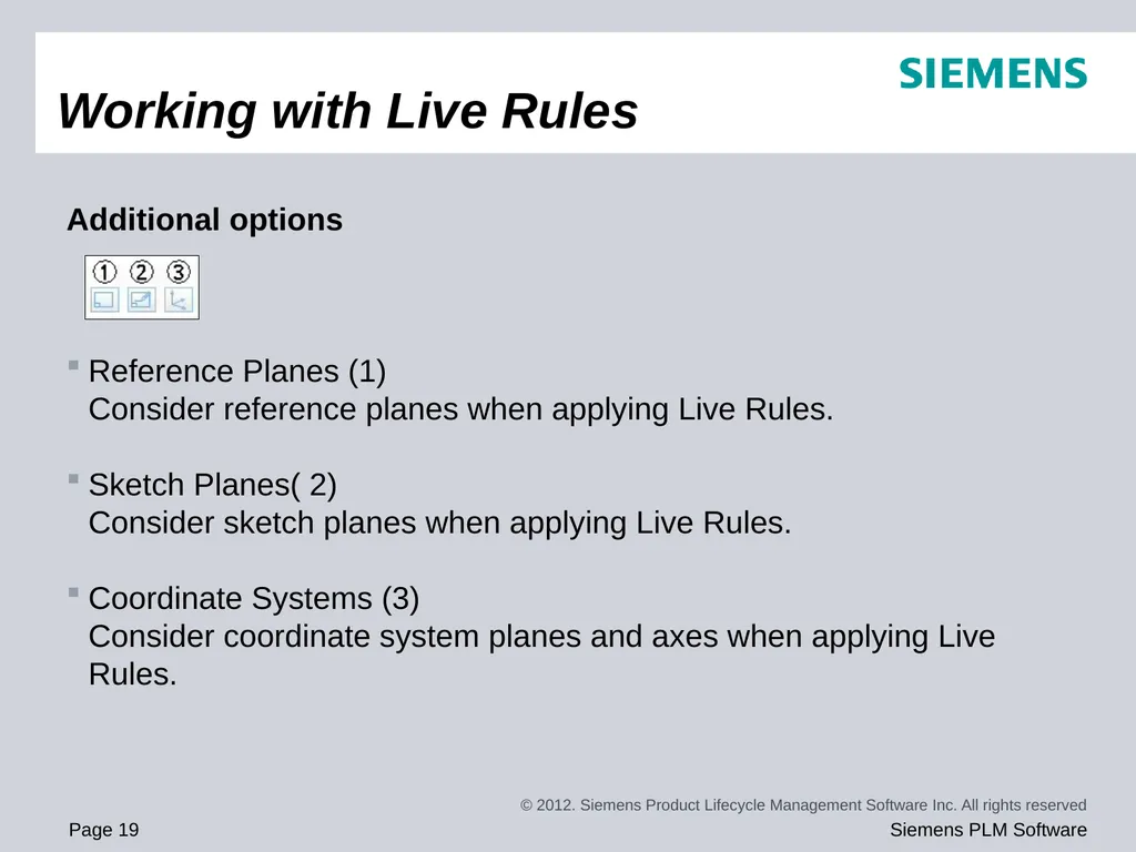 Solid Edge ST5 Training Working with face - slide 19 of 31