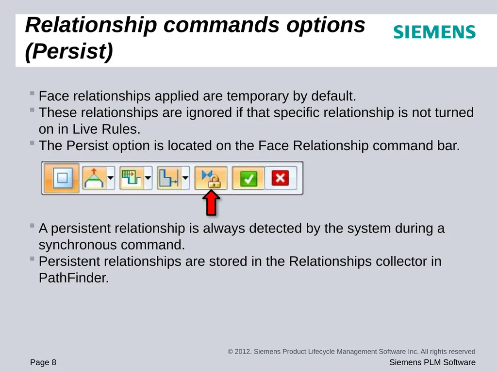 Solid Edge ST5 Training Working with face - slide 8 of 31