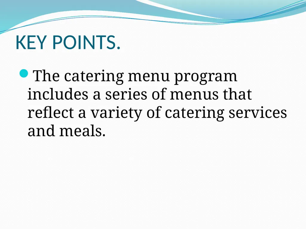 Catering Menu Program CM226 Catering and Event - slide 48 of 51