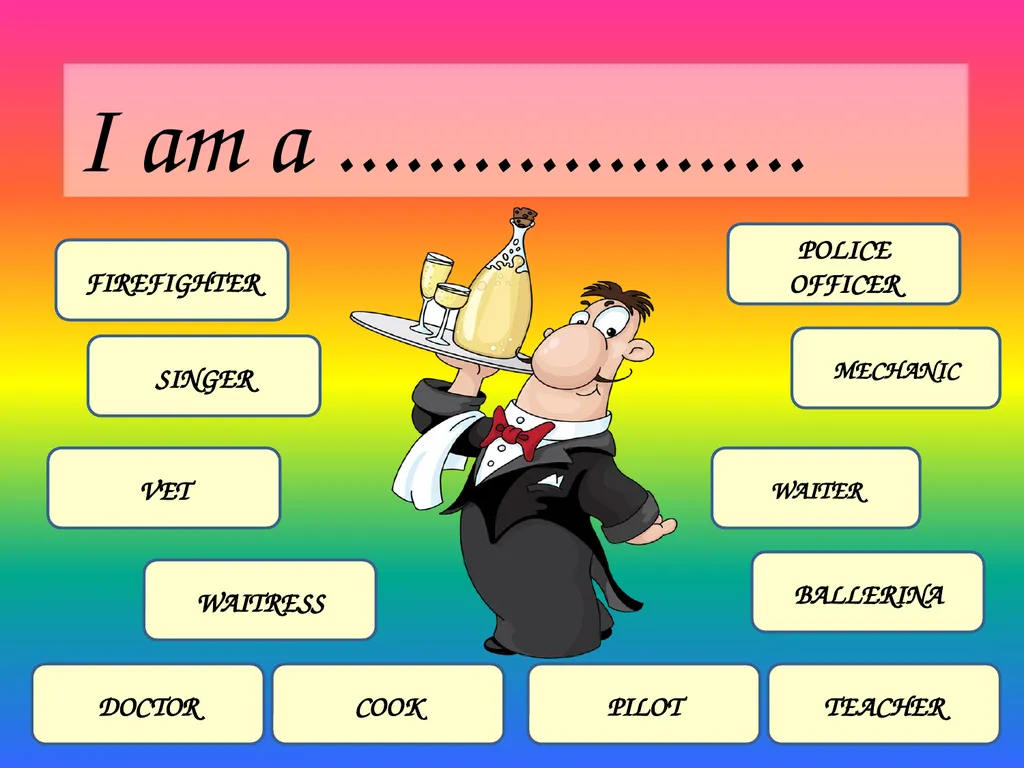 I am a ..................... FIREFIGHTER BALLERINA - slide 3 of 12