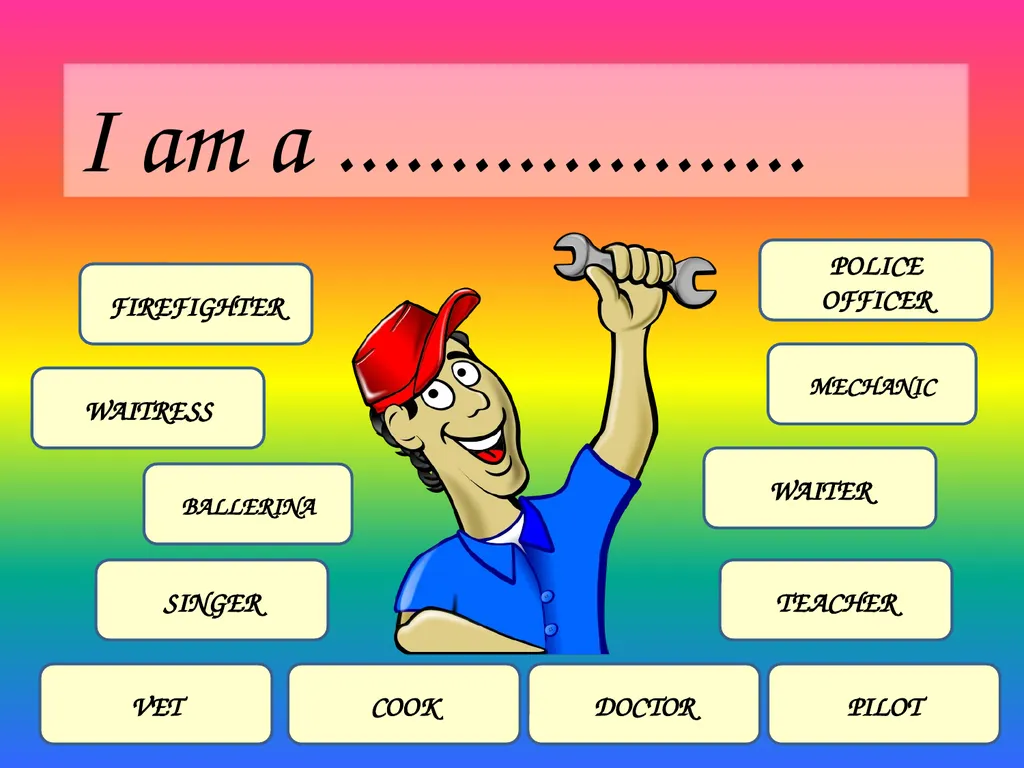 I am a ..................... FIREFIGHTER BALLERINA - slide 5 of 12