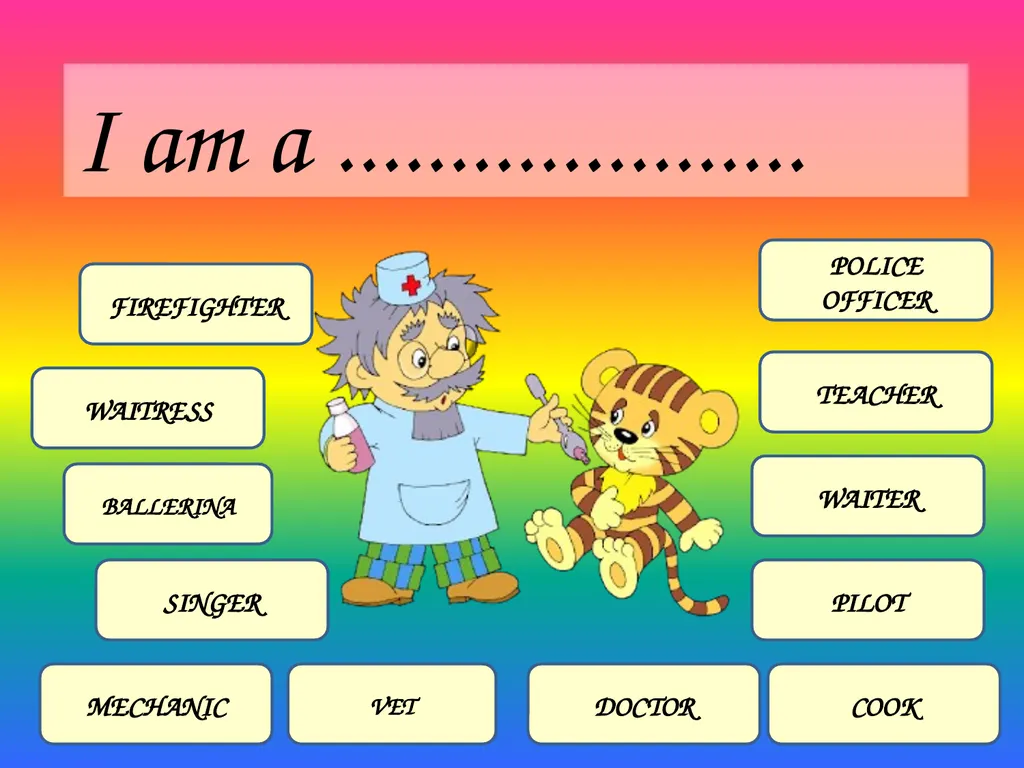I am a ..................... FIREFIGHTER BALLERINA - slide 6 of 12