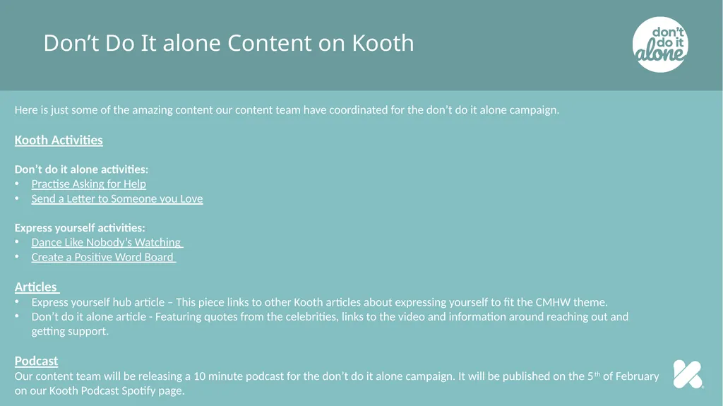Campaign Information & Sharing Guide Outlining - slide 12 of 15