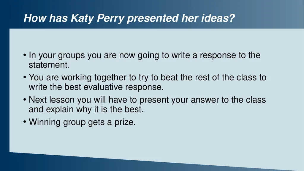 Example lesson 2: Evaluating writers’ viewpoints - slide 11 of 12