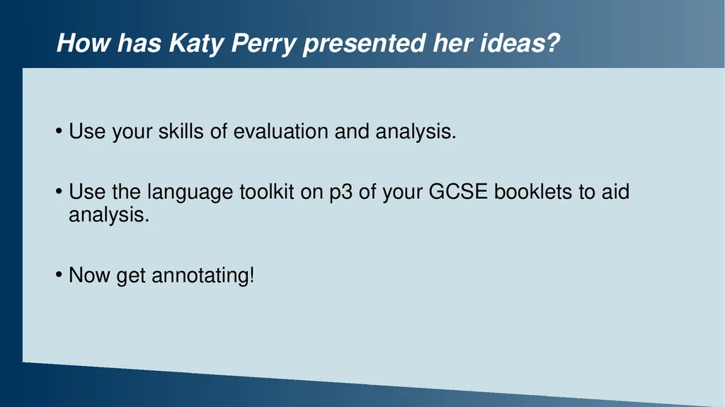 Example lesson 2: Evaluating writers’ viewpoints - slide 9 of 12