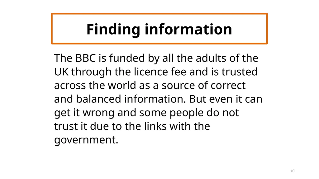 PMHS Library Guide four Finding information 1 - slide 10 of 11
