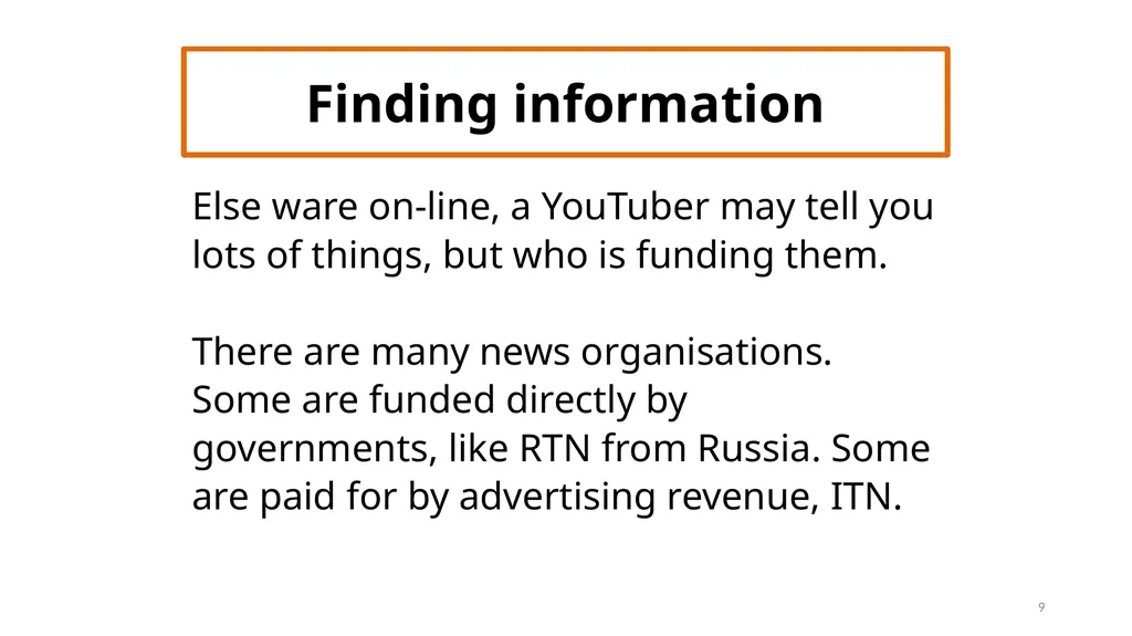 PMHS Library Guide four Finding information 1 - slide 9 of 11