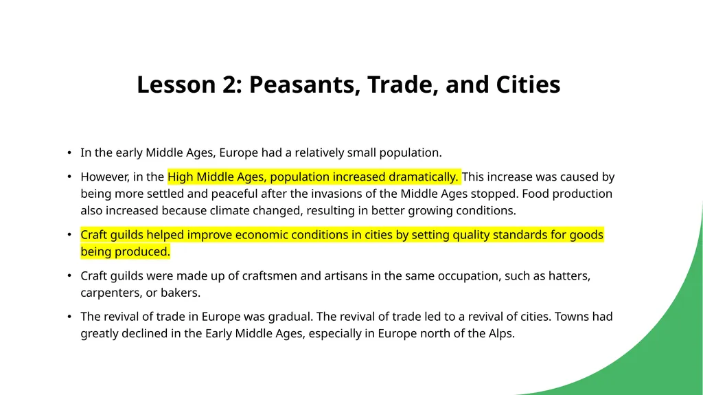 Chapter 4: Medieval Kingdoms in Europe Medieval - slide 4 of 7