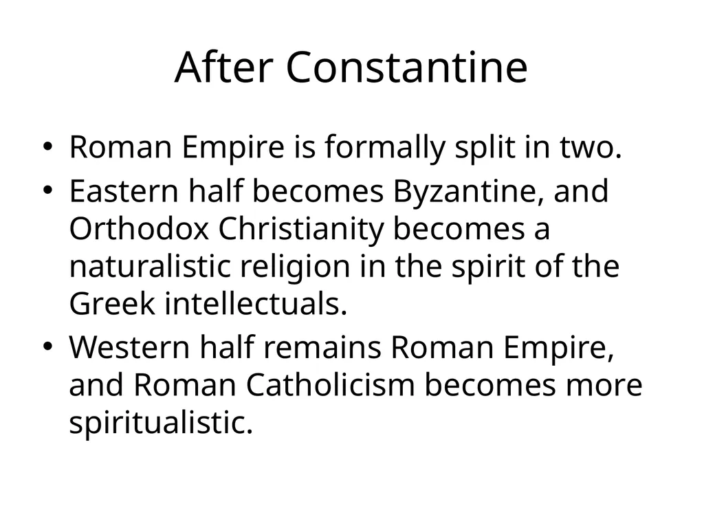 After the Greeks: Christianity and the Rise of the - slide 20 of 36
