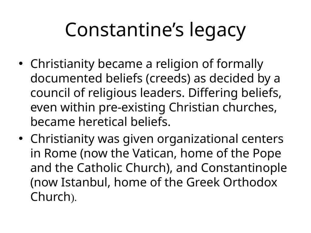 After the Greeks: Christianity and the Rise of the - slide 19 of 36