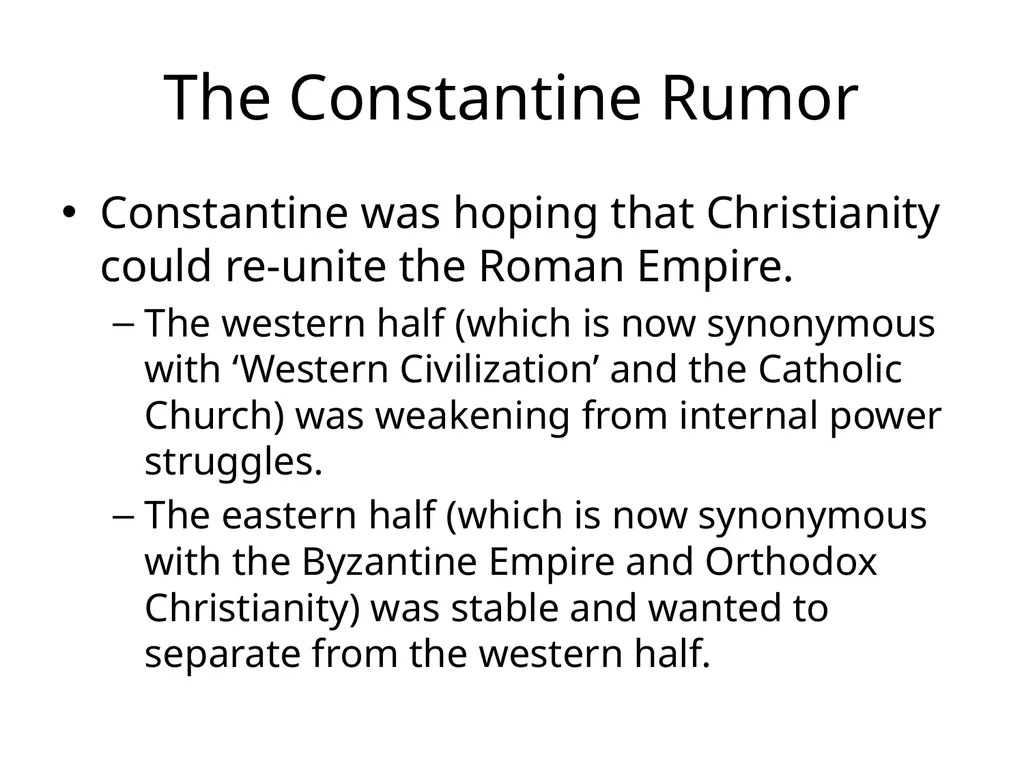 After the Greeks: Christianity and the Rise of the - slide 18 of 36