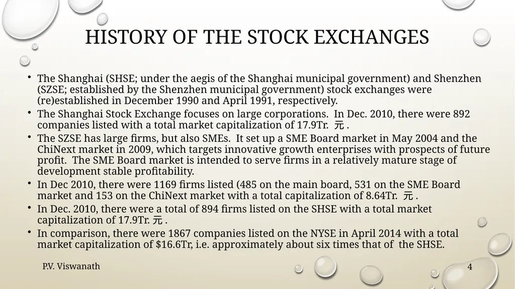 Equity markets The Chinese financial system, - slide 4 of 19